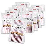 10er SET Delvita Schweinekrusten 175 g / Speckkrusten / Knabberei / low carb Snack