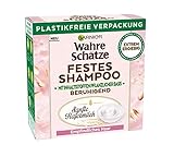 Garnier Festes Shampoo, Sanfte Hafermilch, mit beruhigender Hafermilch, für empfindliches Haar, biologische abbaubare Formel, vegan, Wahre Schätze, 1 Stück