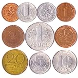 Hobby of Kings 10 Deutschland Münzen Aus Ost- Und Westeuropa: Pfennig, Mark 1948-2001. Perfekte Wahl Für Ihre Spardose, Münze Inhaber Und Münzenalb