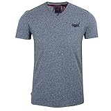Superdry Herren Vintage Logo EMB VEE Tee T-Shirt, Blau (Tois Blue Grit), M