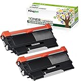 Kingjet Schwarz Toner Kompatibel für Brother TN450 TN2220 TN-2220 TN2010 TN-2010 für Brother MFC-7460DN HL-2250DN HL-2130 HL-2270DW HL-2240D MFC-7360N FAX-2840 HL-2240 DCP-7065DN HL-2132 (2 Pack)