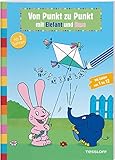 Von Punkt zu Punkt mit Elefant und Hase: Elefantastischer Malspaß für Kindergartenkinder (Rätsel, Spaß, Spiele)