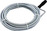 3 m & 10 m Rohrreinigungsspirale mit Bohrspitze für Abfluss & Siphon Dusche Waschbecken Bad (5 m x 8 mm)