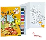alles-meine.de GmbH Malbuch / Malblock mit 8 Wasserfarben + Pinsel - Disney Winnie The Pooh Bär - Malvorlagen Puuh Tigger - Aufkleber für Jungen Mädchen Malbücher Farben Vorlag