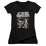 Where The Wild Things Are - Wo die Wilden Kerle sind - das Wild Rumpus V-Neck T-Shirt für Junge Frauen, Medium, Black