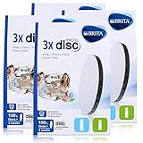 BRITA MicroDisc Wasserfilter 3stk. - Passend für BRITA fill&go Wasserfilter-Flaschen und BRITA fill&serve Wasserfilter-Karaffen (4er Pack)