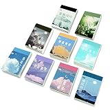 Washi Stickers Aufkleber Set(9set,450 Stück )für Journaling, Scrapbooking Tagebuch Planer Album Tagebuch, Notizbuch, Kartenherstellung Laptop Journaling DIY Kunst und Handwerk (9pack Himmelsinsel)
