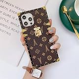 NC Fashion Quadratische Lederhülle für Samsung S20 Coque Fori Phone112 Pro Max13 X S M A X R78 Plus S E