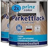 prinzcolor Premium Parkettlack Parkettsiegel Klarlack Farblos Farblos - Glänzend 1,5