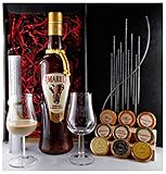Geschenk Amarula Fruit Cream Likör + 9 Edelschokoladen in 9 Sorten + 2 Likörg