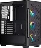 Corsair iCUE 220T RGB Airflow Gehärtetes Glas Mid-Tower ATX Smartes Gaming Gehäuse, schw