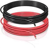 DCSk Fahrzeugleitung - 2,5mm² - 20m - FLRY B asymmetrisch - 2.5 mm² - KFZ Kabel Litze - Set Farbe rot/schwarz - 2 5mm2