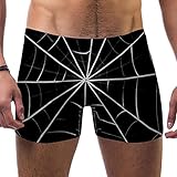 FHJRTHYE5TYG Herren-Badeanzug, Spinnennetz, Badehose, Shorts, Sport-Bademode, Boxershorts, Boardshorts, mehrfarbig, S 7-9