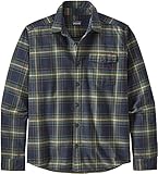 Patagonia M's LW Fjord Flannel T-Shirt für Herren, Lawrence: New Navy, M