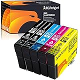 ATOPolyjet 603XL Druckerpatronen kompatible für Epson 603 Multipack 603XL für Epson Expression Home XP3100 XP3105 XP2105 XP2100 XP4100 XP4105 Workforce WF2810 WF2830 WF2835 WF2850 2B/C/M/Y