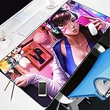 YRUJBT Gaming Mauspad Groß (700 x 300 x 2 mm) XL Maus & Tastatur Mousepad Cartoon-Selfie-Mädchen Premium-texturiertes rutschfeste Unterseite, Perfekte Präzision und Geschwindigk