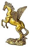 mimiliy Chinesische Statue, Flying Angel Horse Czodiac Messing Statue Pegasus Home Büro Tischplatte Tier Skulptur Dekoratives Geschenk Feng Shui C