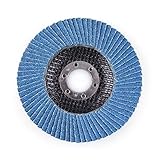 10 Stück 40 Körnung 4,5 x 2,2 cm 4-1/2 Zirkonia Winkelschleifer Fächerscheiben Schleifscheib