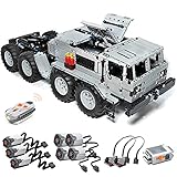 Morton3654Mam Technik LKW Baukasten MOC MAZ-537, 3180 Teile RC 8x8 Militär LKW Modell mit 7 Motor DIY-Bausteinen Konstruktionsspielzeug Kompatibel mit Leg