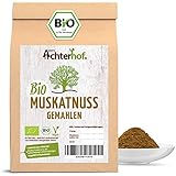 BIO Muskatnüsse gemahlen (100g) Premium Qualität vom-Achterhof Muskat Musk