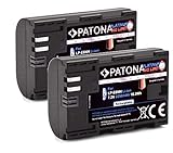 PATONA 2X Platinum LP-E6NH Akku (2250mAh) Qualität mit Infochip - Intelligentes Akkusystem - neueste G