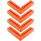 FYSL 4 PCS Winkelklemmen 90 Grad Positionierungsquadrate Rechts Winkel Klemme L Type Eckklemme für Holzarbeiten Bilderrahmen Boxen Holzbearbeitungswerkzeug