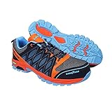 Goodyear Herren Arbeitskleidung athletischer Sport Composite Metal Free Safety Toe & Midsole Arbeitssicherheit Trainer S1P SRA HRO, Blau / Rot, 45 EU