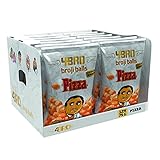 4BRO Broji Balls Pizza - Mais-Snack mit Pizza-Geschmack - Vegetarisch & Glutenfrei - 12 x 75 g