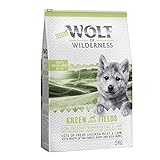 Wolf of Wilderness Green Fields Junior Trockenfutter für Hunde, mit Lamm und Huhn, 5 kg