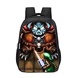 mmkow Schultasche Printing Link Unisex Rucksack Ocarina of Time Laptoptasche Action Adventure Game (43x30x13cm) Große Kap