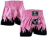 Islero Damen Muay Thai Shorts Mädchen MMA Kickboxen Kampfsport Frauen Fight Gear (XS)