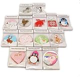 10er Set Taschenwärmer Handwärmer Elch Schneemann Eisbär Wärmflasche Herz Lama Pinguin Nik