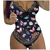 Dessous Damen Sexy Unterwäsche Zweiteiler Unterwäsche Valentinstag Pyjamas Set Erotik Reizwäsche Nachtwäsche Reizvolle Lingerie Babydoll Spitze Tank Tops Pyjamahosen Valentinstagkostüm Geschenk