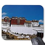 Mauspad mit seidenweicher Textiloberfl?che - Mouse Pad Paradise (antistatische Wirkung - perfekte Gleiteigenschaft PC / Computer Mousepad)-asia tibet lhasa potala palace aka red 2