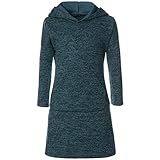 BEZLIT Mädchen Pullover Kleid Long Tunika Langarm Kapuze 21579 Grün Größe 128