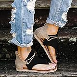 Cozy Slippers Flipflop Sandalen Freizeit Strandschuhe Leicht Schuhe Reißverschluss Römersandalen R