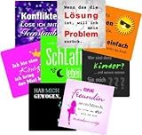 Bierdeckel'Sprüche Mix', eckig 93 x 93 mm aus Original-Bierfilzpappe (50er Set)