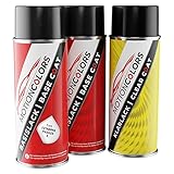 MOTIONCOLORS Frozen White Solid/Frost Weiss 7VTAWWA / PN3GZ0 / 5 für Ford Autolack Sprühdosen Set Grundlack Basislack Klarlack Spraydose 400