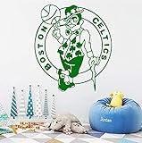 LING YUN Co,Ltd Usa Basketball Vinyl Wandaufkleber Toronto Raptors Los Angeles Lakers, Boston Celtics Golden State Warriors Für Kinderzimmer Dek