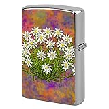 Unisex-Feuerzeuggehäuse aus Metall, personalisierbar, ideal für Zigaretten, Zigarren, Kerzen, Schweizer Edelweiß-B