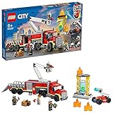 LEGO 60282 City Mobile Feuerwehreinsatzzentrale Bauset, Feuerwehrauto Spielzeug