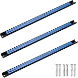 TecTake Magnetleiste Werkzeughalter | inkl. Montagematerial | geeignet für alle magnetischen Gegenstände - Diverse Modelle (3er Set 46cm | Nr. 402620)