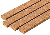 Korkstreifen | Parkett Dehnungsfuge | Dehnungsstreifen aus Kork | Gleisunterlage Modelleisenbahn & Modellbau | Naturkork aus Portugal – Streifen 900 x 22 x 10 mm, 10er-Pack