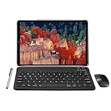 Tablet 10 Zoll Android 10.0 - YOTOPT 4G LTE Tablet PC, Octa-Core 1.6Ghz SC9863, 4GB RAM, 64GB ROM mit Tastatur Maus Und Zubehör, Dual SIM, WLAN, GPS, Bluetooth, Schw