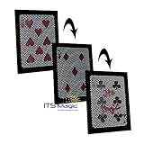 ProTriXX The Ultimate Wow - Bicycle Karte verwandelt Sich sichtbar 2X hintereinander | Magic Card Zaubertrick inkl. Kartengimmick