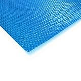 Zelsius Solarfolie, eckig | 6 x 4 m | blau | 400µ | Noppenfolie, schwimmend | Poolabdeckung, Solar Folie für Pool, Solarplane, Thermoplane, Wärmefolie, Poolsolarp
