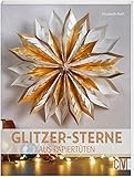 Glitzer-Sterne aus Papiertü