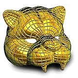 JIJK Squid Game Mask VIP, Gold Animals Cosplay Kostüm Halloween Maske Mann Full Face Cover 2021 TV Squid Game Merch Zubehör Maskerade Prop For Kids Aldult (A)