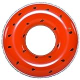 Jilong Watermelon Ring - XXL Schwimmring Poolsessel Wassermelone aufblasbar ø110x30cm Schw