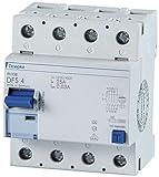 Doepke FI-Schalter DFS4 040-4/0,03-A Fehlerstrom-Schutzschalter 4014712090064